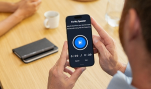 Pressing button on phone