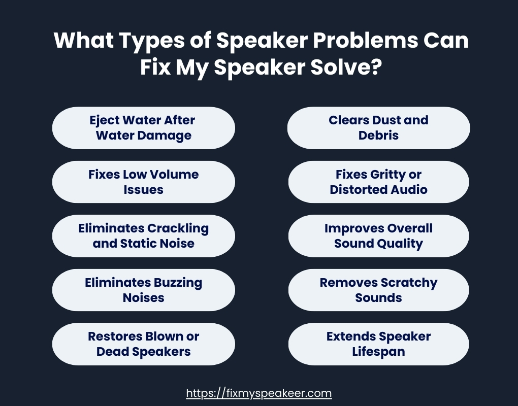 What Types of Speaker Problems Can Fix My Speaker Solve
